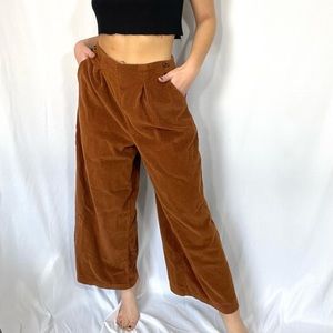Corduroy Wide Leg Pants